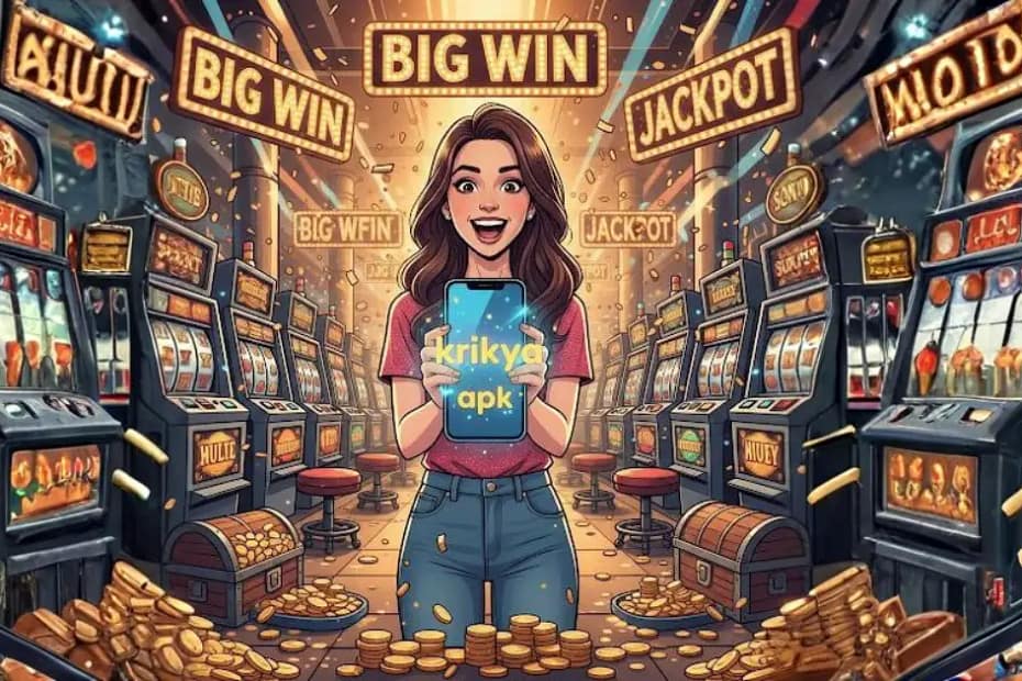 A glowing casino interface with big jackpot rewards, shin