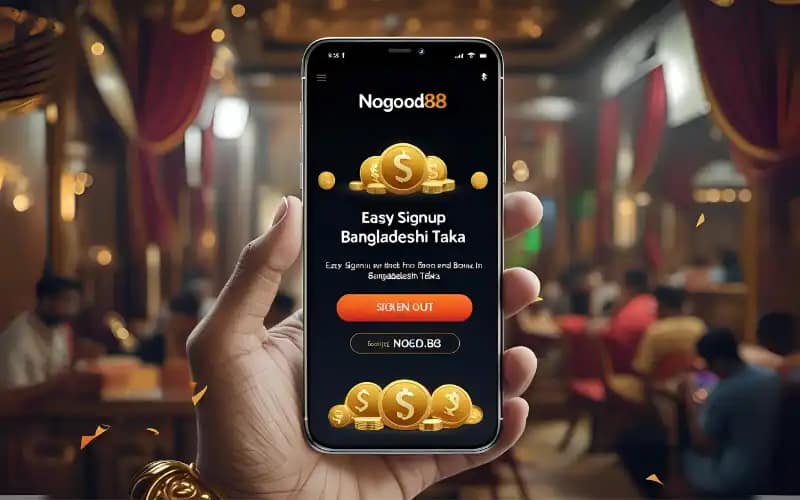 Nogod 88 app interface with bonus